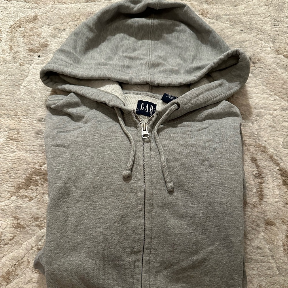 GAP Grey Zip Up Hoodie